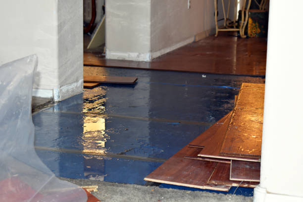 Professional Burst Pipe Cleanup technician working in Cedar Grove, NC